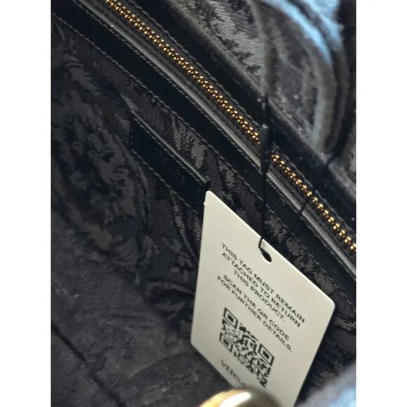 Limited Edition Barocco Athens Leopard Print with Silver Spots Tote /Crossbody - Picture 5 of 10